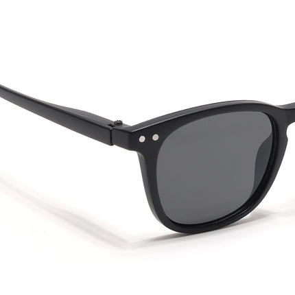 Voyage Explorers Round Sunglasses for Kids -6 yrs To 12 yrs (Black Lens | Black Frame - MG6579)