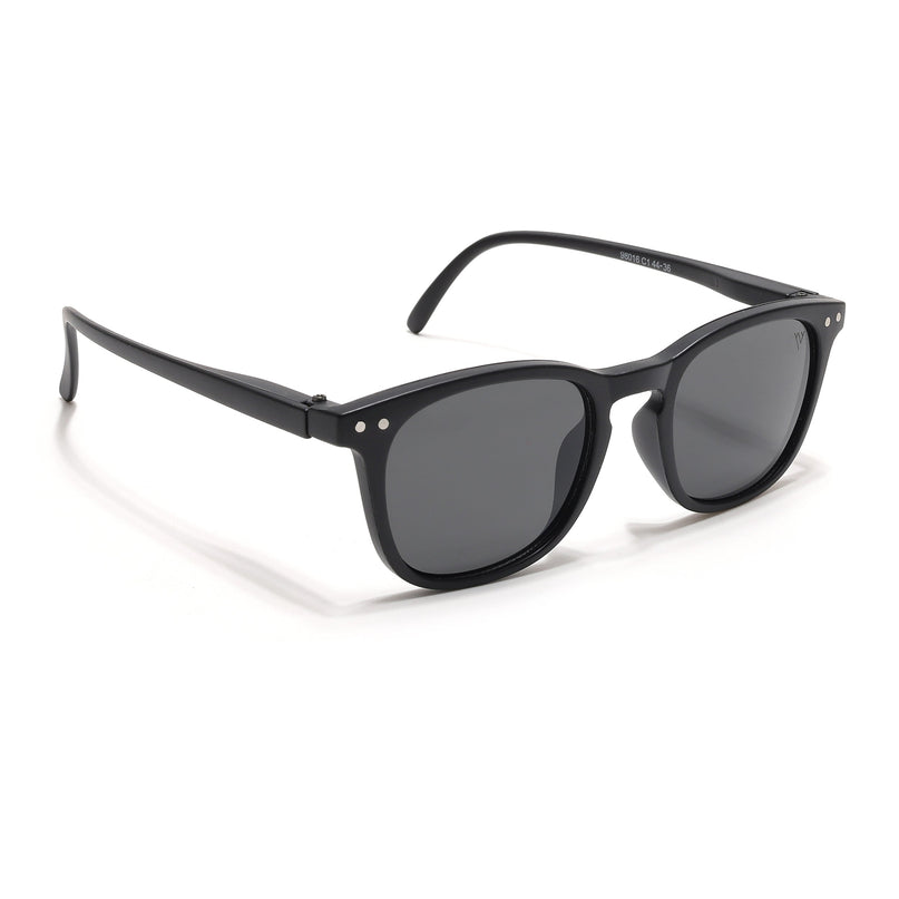 Voyage Explorers Round Sunglasses for Kids -6 yrs To 12 yrs (Black Lens | Black Frame - MG6579)