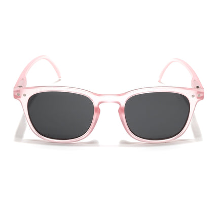 Voyage Explorers Round Sunglasses for Kids -6 yrs To 12 yrs (Grey Lens | Pink Frame - MG6580)