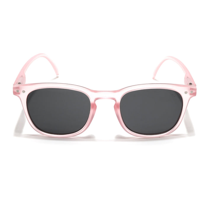 Voyage Explorers Round Sunglasses for Kids -6 yrs To 12 yrs (Grey Lens | Pink Frame - MG6580)