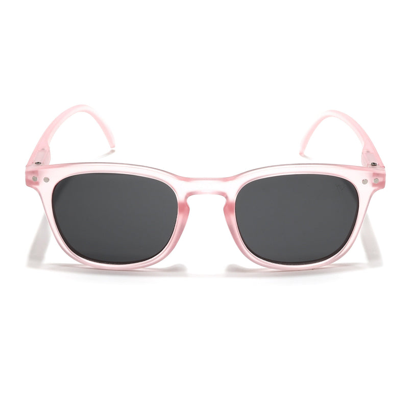 Voyage Explorers Round Sunglasses for Kids -6 yrs To 12 yrs (Grey Lens | Pink Frame - MG6580)