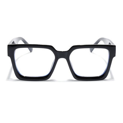 Eyejack Shine Black Square Sunglasses for Men & Women (98018CL1154)