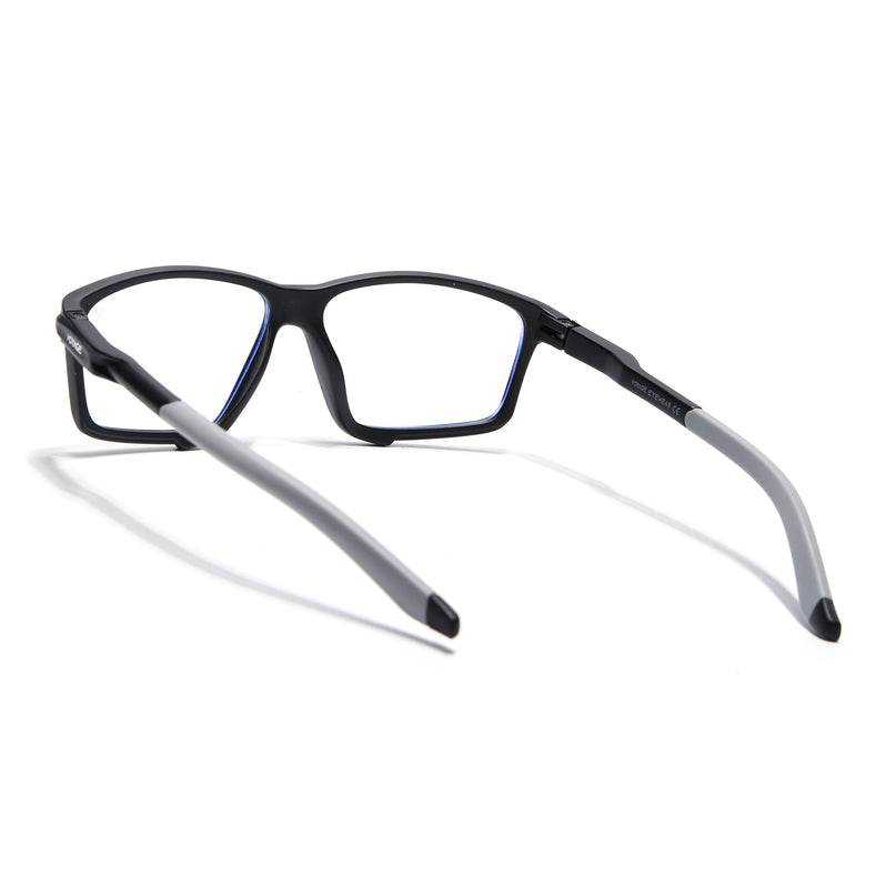 Voyage Active Black Rectangle Eyeglasses for Men & Women - MG5684-C2