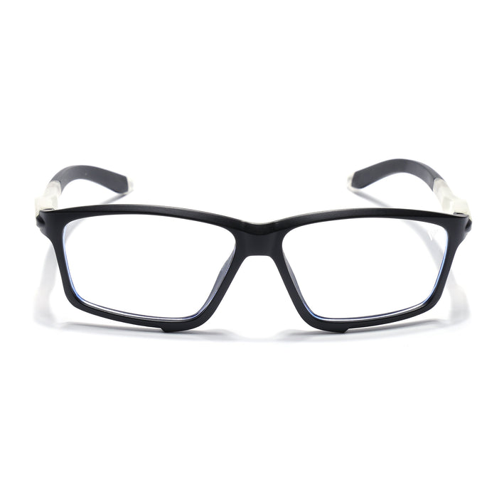 Voyage Active Black Rectangle Eyeglasses for Men & Women - MG5685-C3