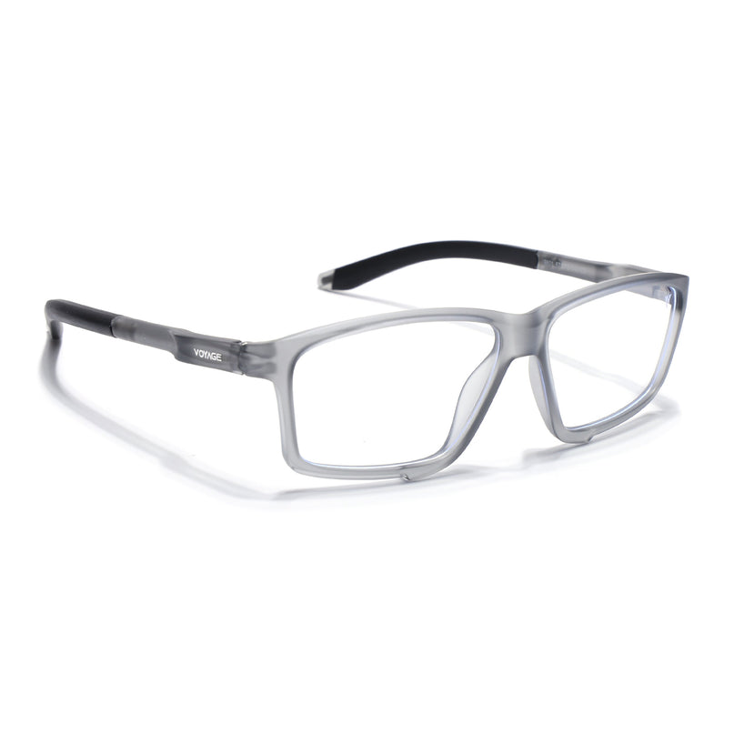 Voyage Active Grey Rectangle Eyeglasses for Men & Women - MG5686-C4