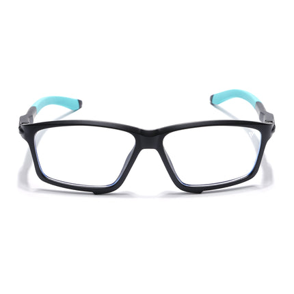 Voyage Active Black Rectangle Eyeglasses for Men & Women - MG5687-C5