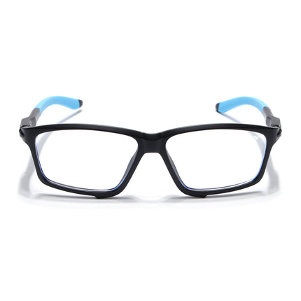 Voyage Active Black Rectangle Eyeglasses for Men & Women - MG5688-C6