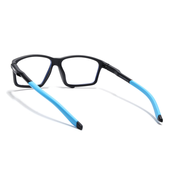 Voyage Active Black Rectangle Eyeglasses for Men & Women - MG5688-C6