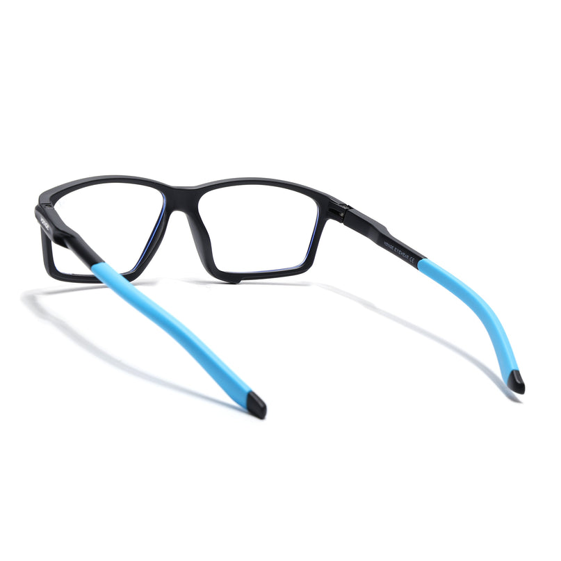Voyage Active Black Rectangle Eyeglasses for Men & Women - MG5688-C6