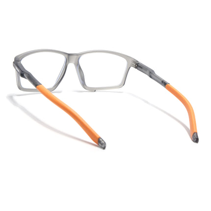 Voyage Active Grey Rectangle Eyeglasses for Men & Women - MG5690-C8