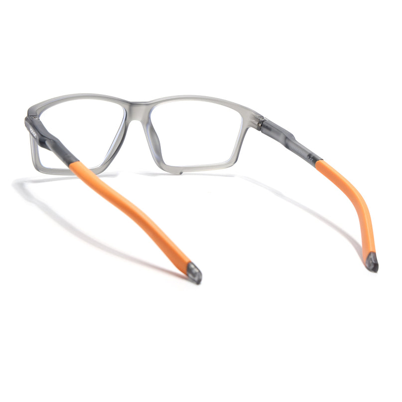 Voyage Active Grey Rectangle Eyeglasses for Men & Women - MG5690-C8