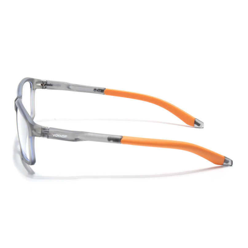 Voyage Active Grey Rectangle Eyeglasses for Men & Women - MG5690-C8