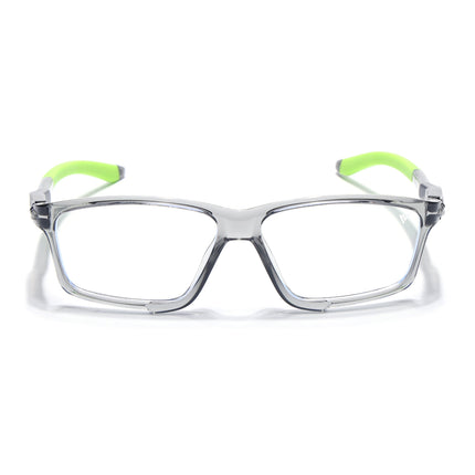Voyage Active Transparent Grey Rectangle Eyeglasses for Men & Women - MG5692-C10