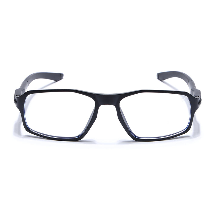 Voyage Active Black Rectangle Eyeglasses for Men & Women - MG5693-C1