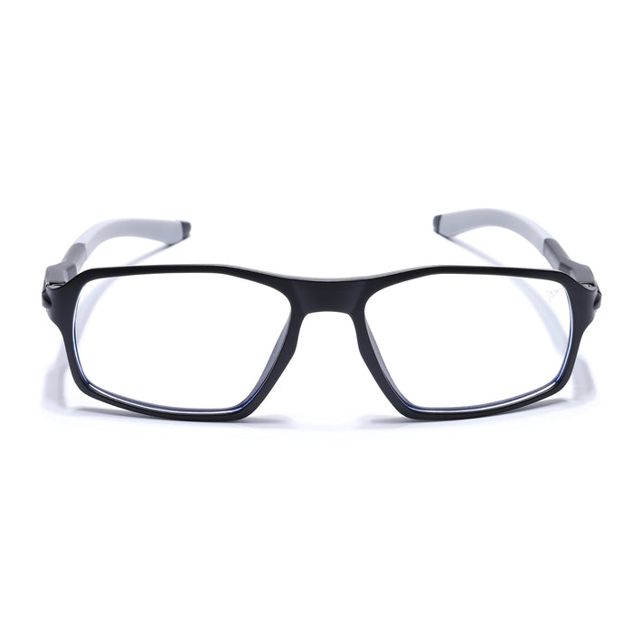 Voyage Active Black Rectangle Eyeglasses for Men & Women - MG5694-C2