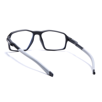 Voyage Active Black Rectangle Eyeglasses for Men & Women - MG5694-C2
