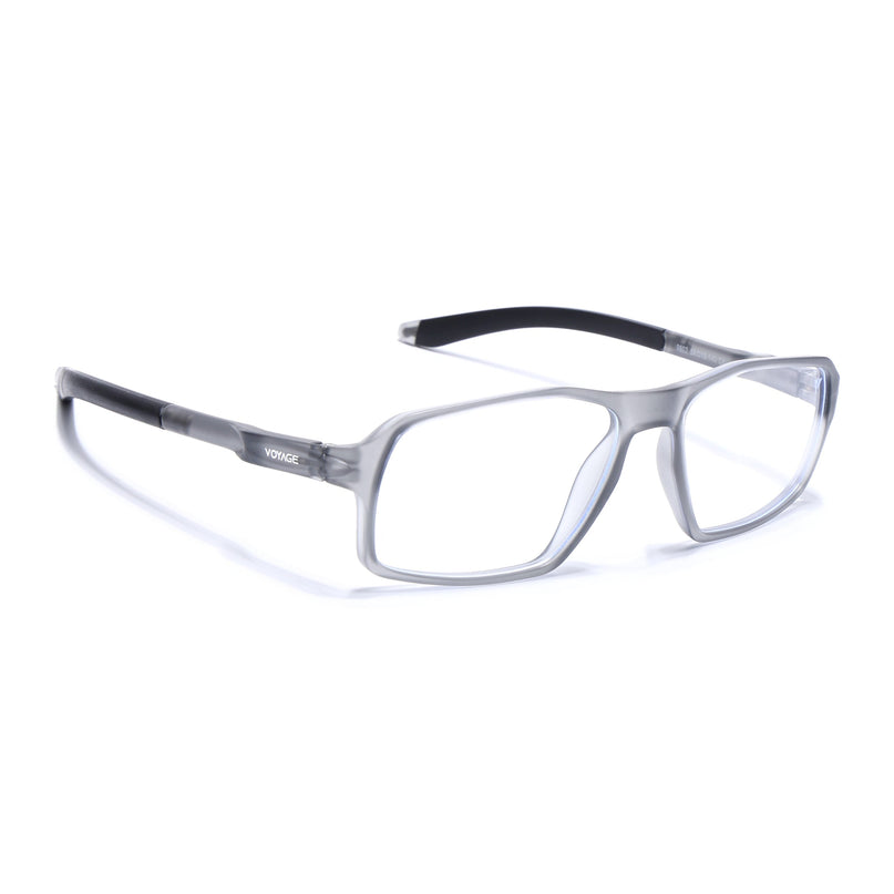 Voyage Active Grey Rectangle Eyeglasses for Men & Women - MG5696-C4