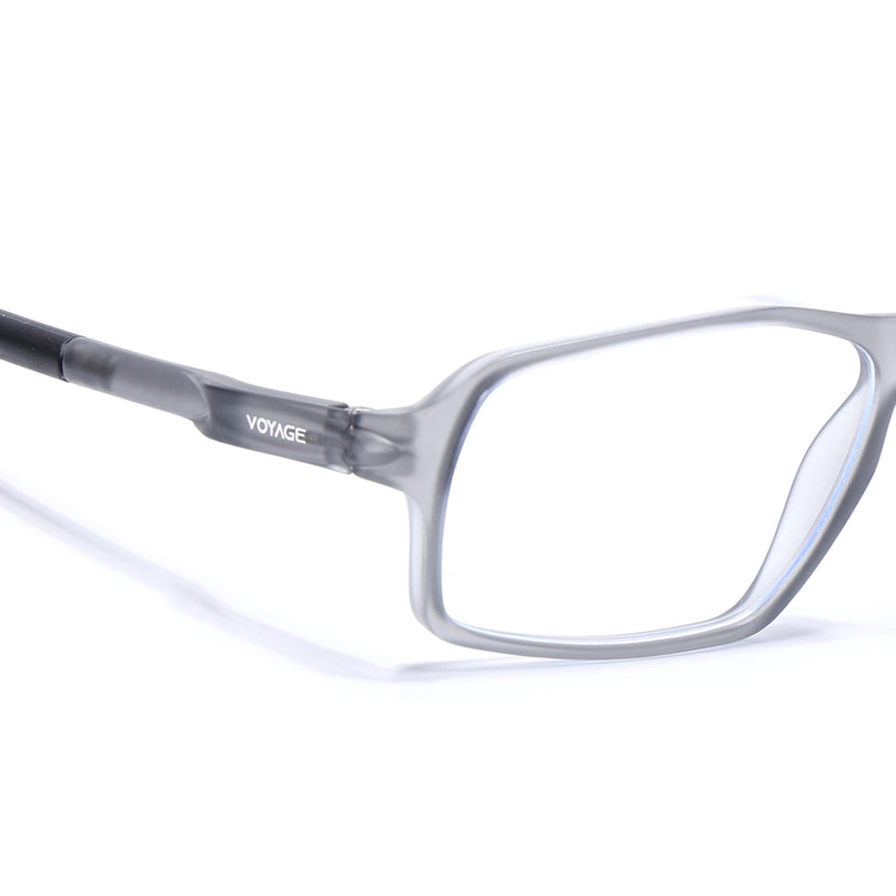 Voyage Active Grey Rectangle Eyeglasses for Men & Women - MG5696-C4