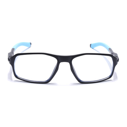Voyage Active Black Rectangle Eyeglasses for Men & Women - MG5698-C6