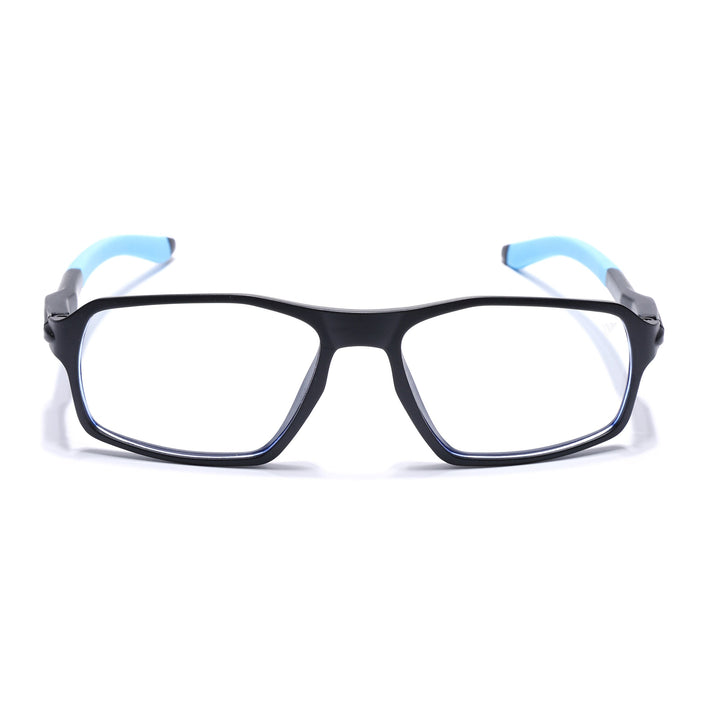 Voyage Active Black Rectangle Eyeglasses for Men & Women - MG5698-C6