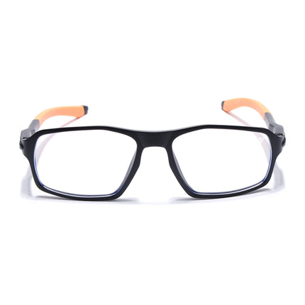 Voyage Active Black Rectangle Eyeglasses for Men & Women - MG5699-C7