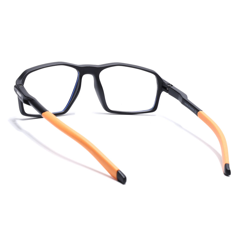 Voyage Active Black Rectangle Eyeglasses for Men & Women - MG5699-C7