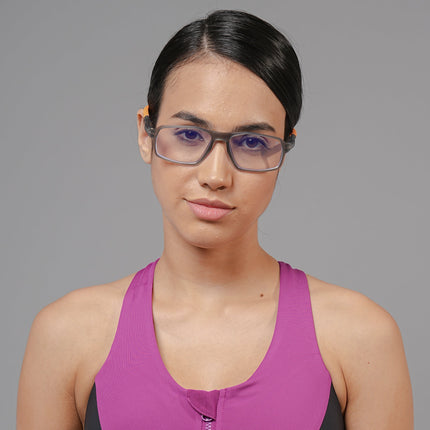 Voyage Active Grey Rectangle Eyeglasses for Men & Women - MG5700-C8