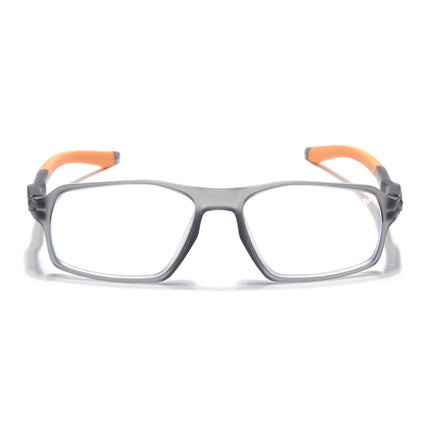 Voyage Active Grey Rectangle Eyeglasses for Men & Women - MG5700-C8