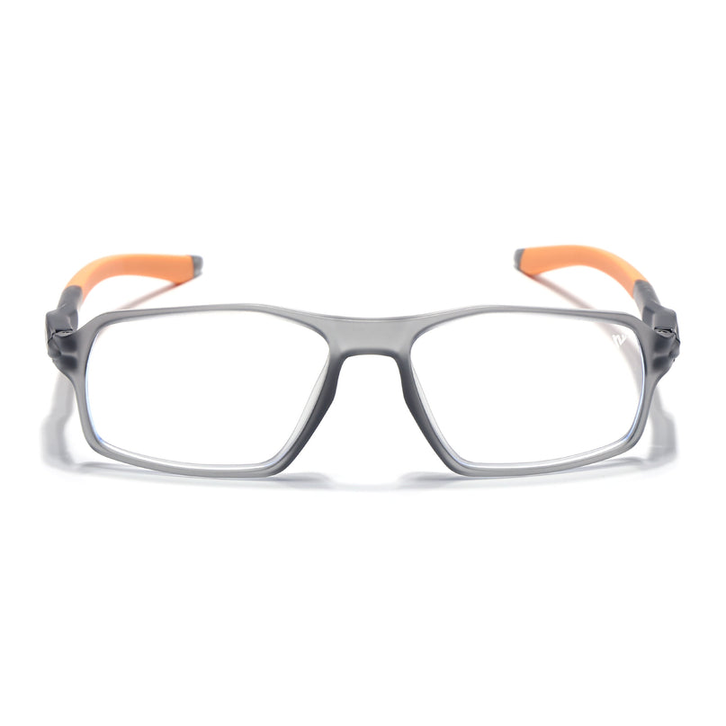 Voyage Active Grey Rectangle Eyeglasses for Men & Women - MG5700-C8