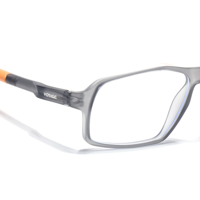 Voyage Active Grey Rectangle Eyeglasses for Men & Women - MG5700-C8