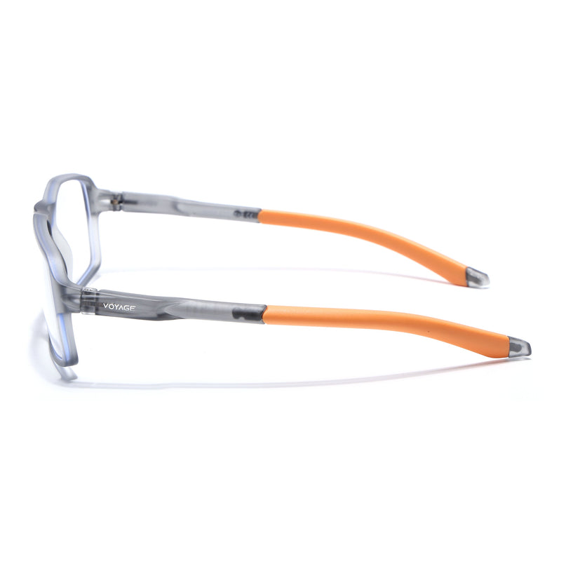 Voyage Active Grey Rectangle Eyeglasses for Men & Women - MG5700-C8