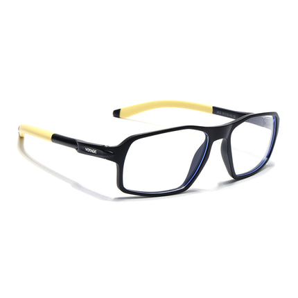 Voyage Active Black Rectangle Eyeglasses for Men & Women - MG5701-C9