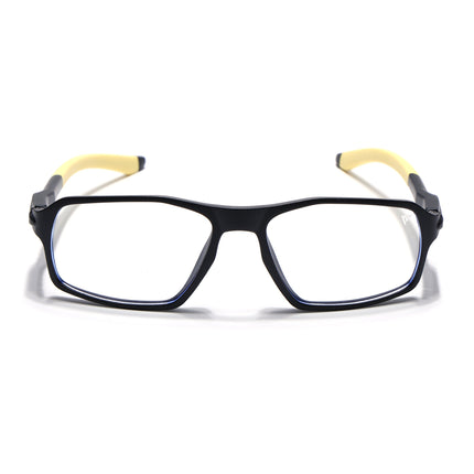 Voyage Active Black Rectangle Eyeglasses for Men & Women - MG5701-C9