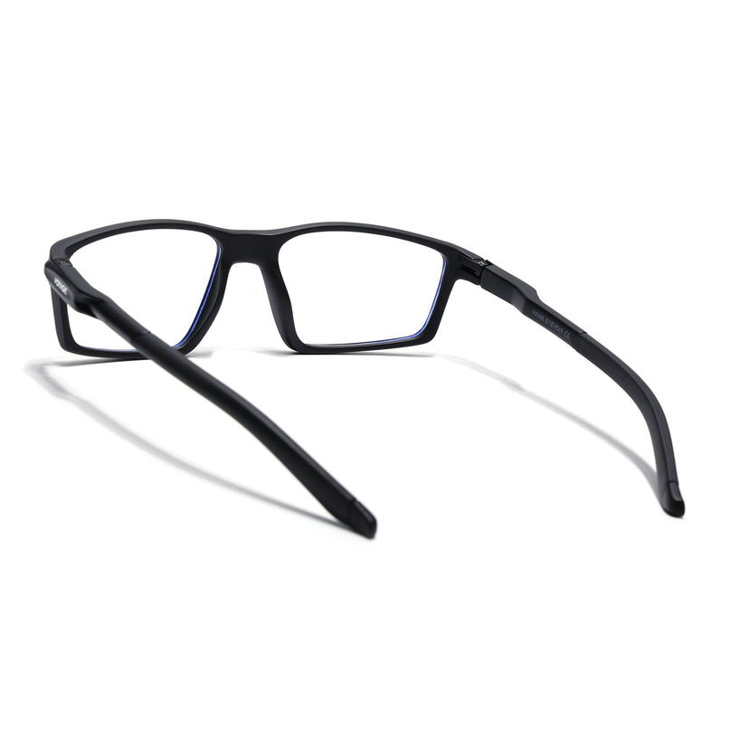 Voyage Active Black Rectangle Eyeglasses for Men & Women - MG5703-C1