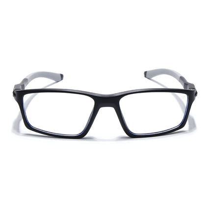 Voyage Active Black Rectangle Eyeglasses for Men & Women - MG5704-C2