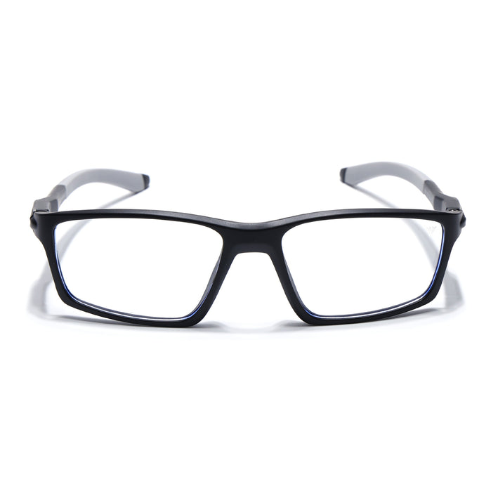 Voyage Active Black Rectangle Eyeglasses for Men & Women - MG5704-C2
