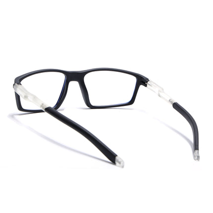 Voyage Active Black Rectangle Eyeglasses for Men & Women - MG5705-C3
