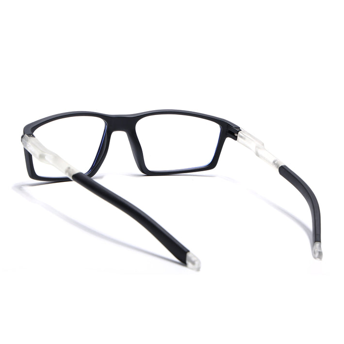 Voyage Active Black Rectangle Eyeglasses for Men & Women - MG5705-C3