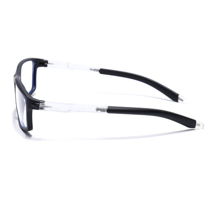 Voyage Active Black Rectangle Eyeglasses for Men & Women - MG5705-C3