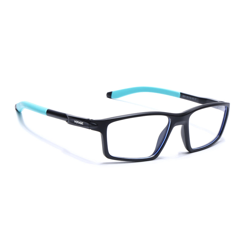Voyage Active Black Rectangle Eyeglasses for Men & Women - MG5707-C5
