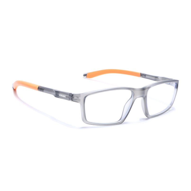 Voyage Active Grey Rectangle Eyeglasses for Men & Women - MG5709-C7