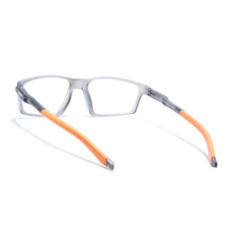 Voyage Active Grey Rectangle Eyeglasses for Men & Women - MG5709-C7