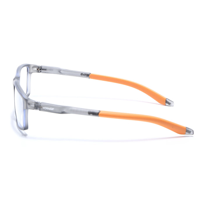 Voyage Active Grey Rectangle Eyeglasses for Men & Women - MG5709-C7
