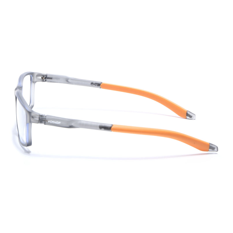 Voyage Active Grey Rectangle Eyeglasses for Men & Women - MG5709-C7