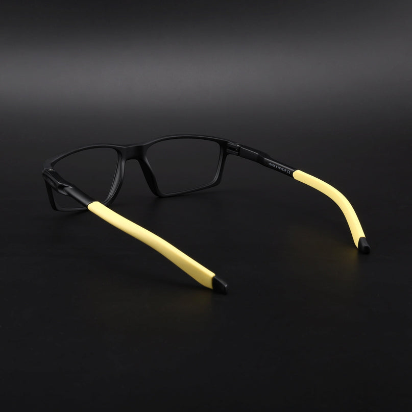 Voyage Active Black Rectangle Eyeglasses for Men & Women - MG5710-C8