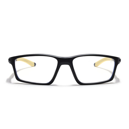 Voyage Active Black Rectangle Eyeglasses for Men & Women - MG5710-C8