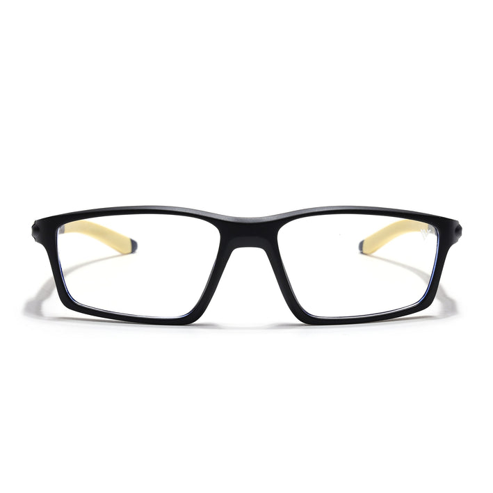 Voyage Active Black Rectangle Eyeglasses for Men & Women - MG5710-C8