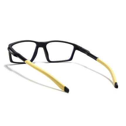Voyage Active Black Rectangle Eyeglasses for Men & Women - MG5710-C8