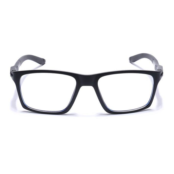 Voyage Active Black Square Eyeglasses for Men & Women - MG5713-C1