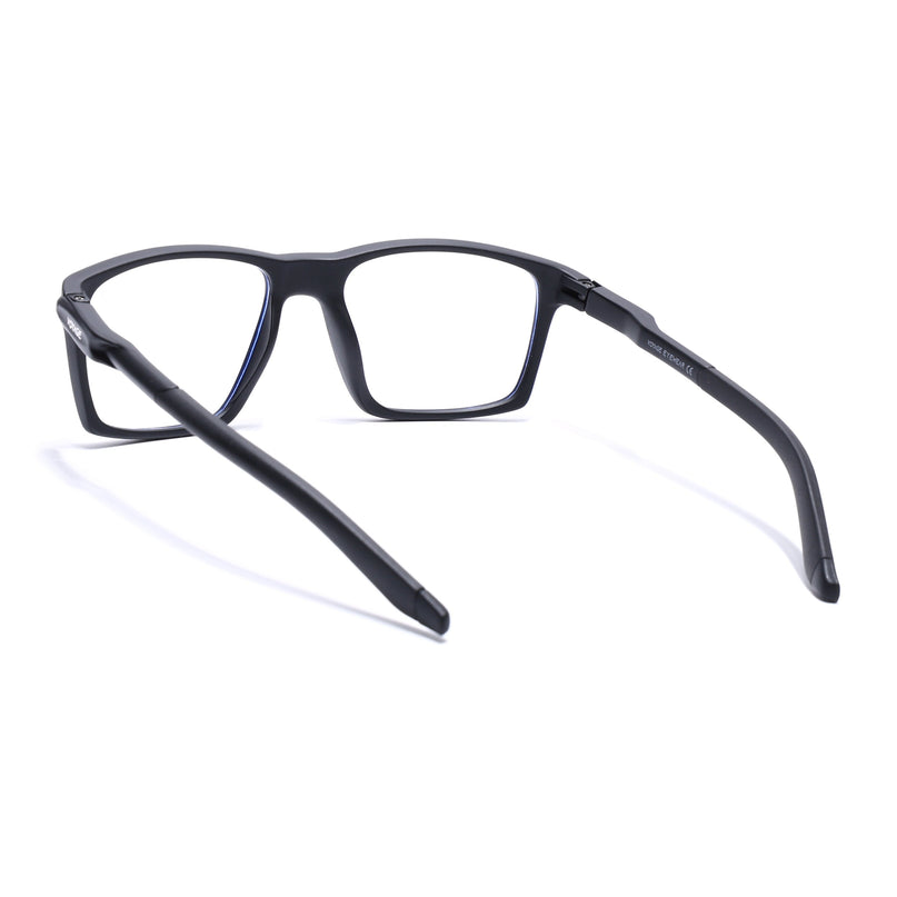 Voyage Active Black Square Eyeglasses for Men & Women - MG5713-C1